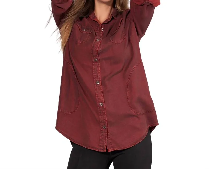 Chic Casual Wardrobe Essentials Classic Tencil Tunic In Port