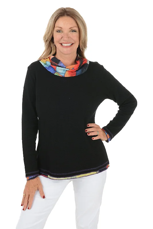 Flash Sale Clothing Petite Darica Cowl Neck Long Sleeve Top