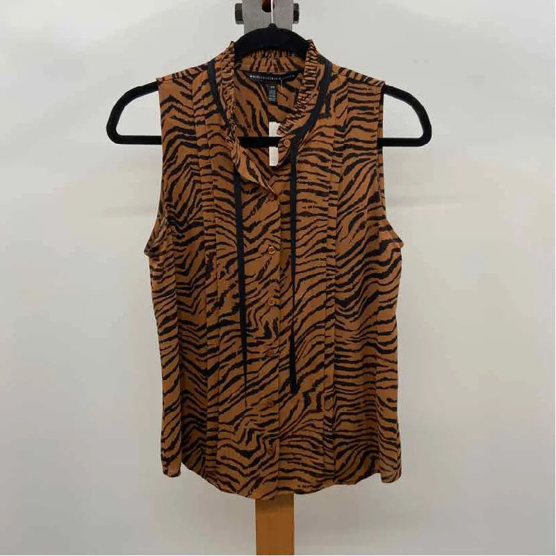 Flash Sale Online White House Black Market Women's Size XS Brown Tiger Sleeveless Shirt