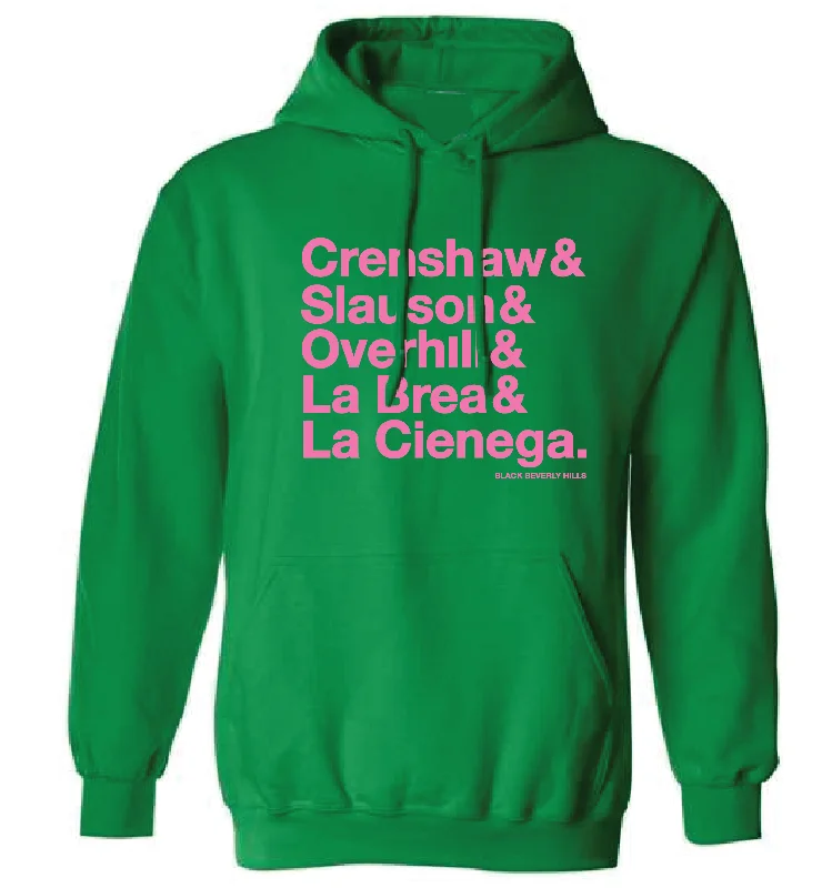 High-End Women's Apparel Pink and Green & Hoodie