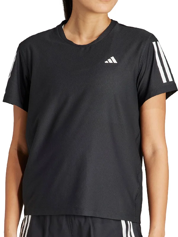 Charming Women's Garments adidas Own The Run Short Sleeve Womens Running Top - Black