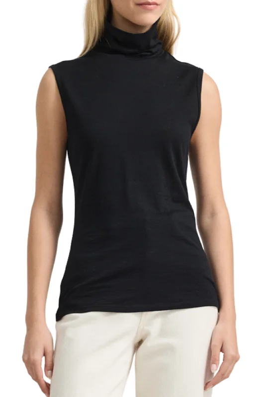 Best Online Boutiques SLEEVELESS ROLL NECK - 660