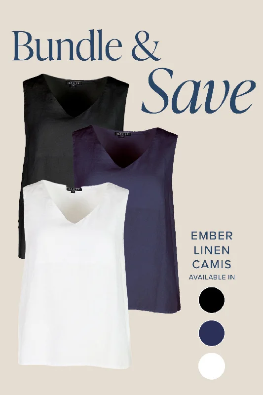 Fashion-forward Women's Clothing The Ember Linen Cami Bundle