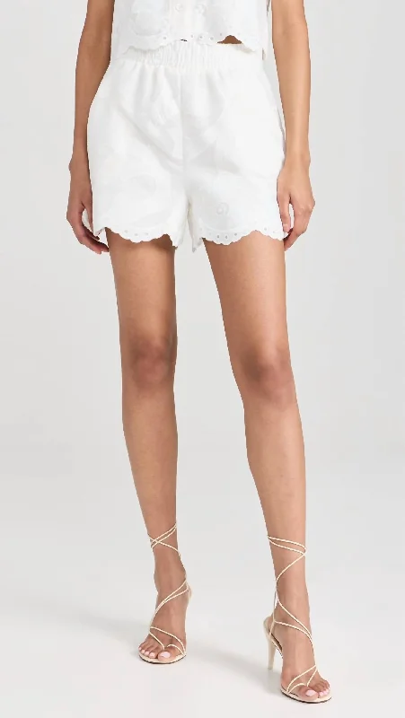 Trendy Online Boutiques Finley Shorts In White