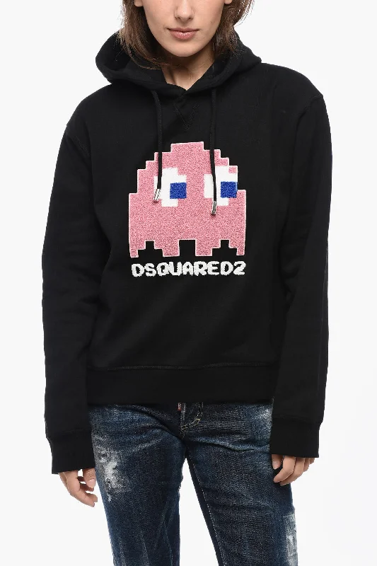 Clothing Brands Dsquared2 Terry Patched PACMAN Hoodie