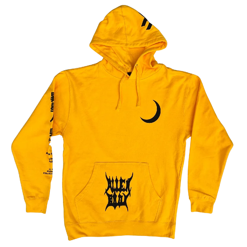 Chic Women's Clothing for Work and Travel Alien Body x Lil Peep - Yellow RAW VISION Hoodie