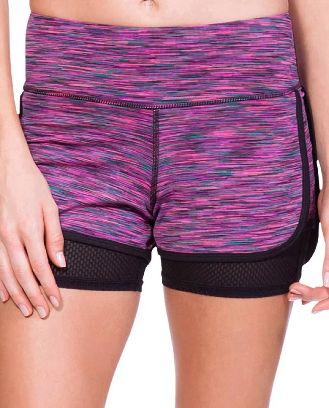 Women's Everyday Apparel Headline Dueces Runner Short In Sangria