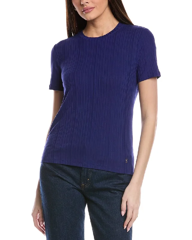 Timeless Classics St. John Sleek Rib Jersey Knit Top