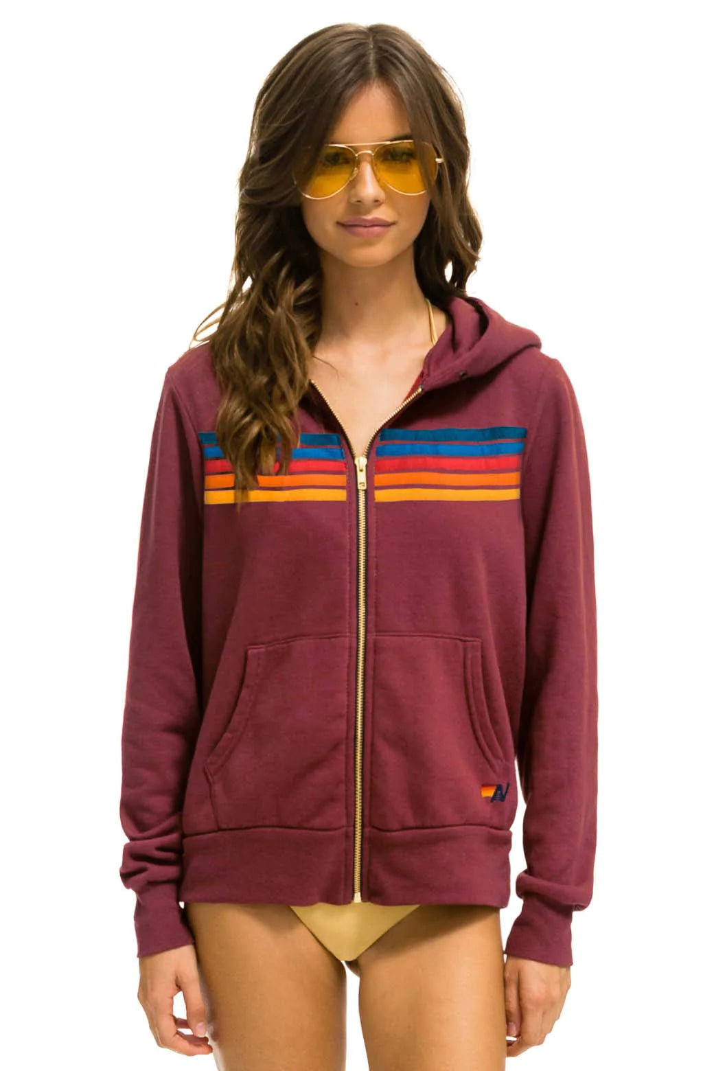 Clothes For Woman 5 Stripe Hoodie