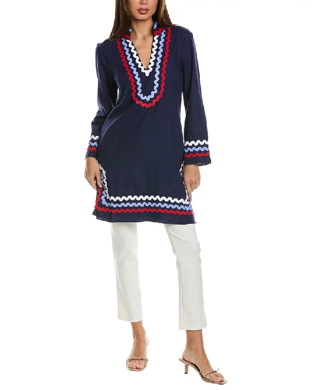 Casual Garments For Women Sail to Sable Classic Linen-Blend Tunic