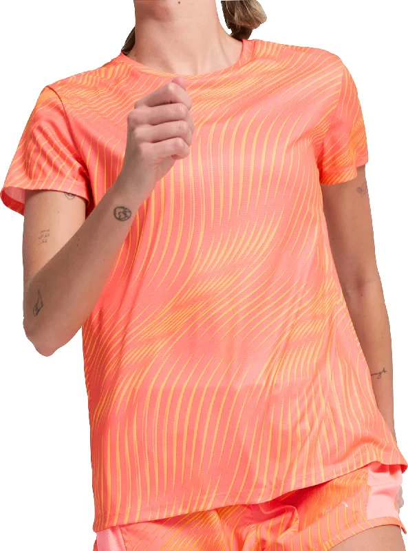 Women's Professional Garments Puma Favourite Short Sleeve Womens Running Top - Orange