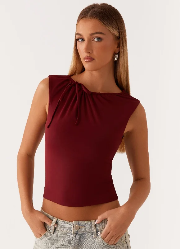 Elegant Styles Darlee Tank Top - Mulberry