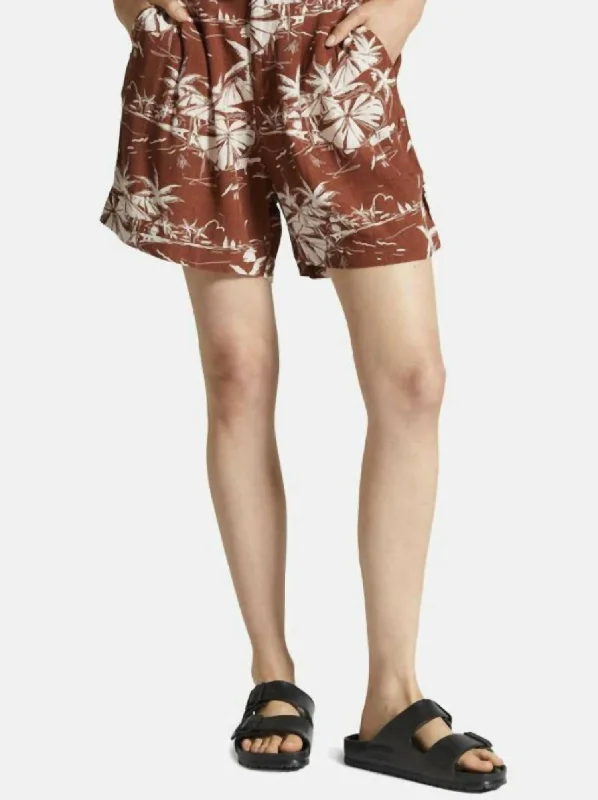 Women's Chic Apparel Riviera Short In Sepia